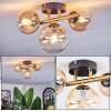 Chehalis Plafondlamp, Kogellampje Goud, Zwart, 3-lichts