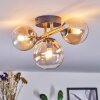 Chehalis Plafondlamp, Kogellampje Goud, Zwart, 3-lichts
