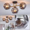 Ripoll Plafondlamp, Kogellampje Goud, Zwart, 3-lichts