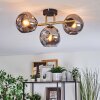 Ripoll Plafondlamp, Kogellampje Goud, Zwart, 3-lichts