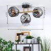 Ripoll Plafondlamp, Kogellampje Goud, Zwart, 3-lichts