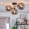 Ripoll Plafondlamp, Kogellampje Goud, Zwart, 3-lichts
