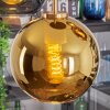 Koyoto Hanglamp, Kogellampje, Hanglamp Goud, Zwart, 5-lichts