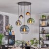 Koyoto Hanglamp, Kogellampje, Hanglamp Goud, Zwart, 5-lichts