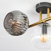 Ripoll Plafondlamp, Kogellampje Goud, Zwart, 3-lichts