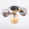 Chehalis Plafondlamp, Kogellampje Goud, Zwart, 3-lichts