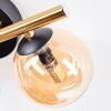 Chehalis Plafondlamp, Kogellampje Goud, Zwart, 3-lichts
