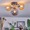 Chehalis Plafondlamp, Kogellampje Goud, Zwart, 3-lichts
