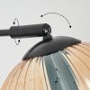 Koyoto Kogellampje, Staande lamp Amber, Duidelijk, Rookkleurig, 3-lichts