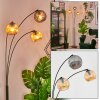 Ripoll Kogellampje, Staande lamp Amber, Rookkleurig, 3-lichts