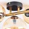 Chehalis Plafondlamp, Kogellampje Goud, Zwart, 3-lichts