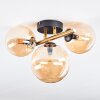 Chehalis Plafondlamp, Kogellampje Goud, Zwart, 3-lichts