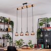 Ripoll Hanglamp, Kogellampje, Hanglamp Natuurlijke kleuren, Zwart, 4-lichts
