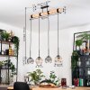 Koyoto Hanglamp, Kogellampje, Hanglamp Natuurlijke kleuren, Zwart, 4-lichts