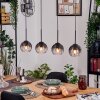Koyoto Hanglamp, Kogellampje, Hanglamp Natuurlijke kleuren, Zwart, 4-lichts