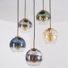 Koyoto Hanglamp, Kogellampje, Hanglamp Goud, Zwart, 5-lichts