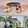 Gastor Plafondlamp, Kogellampje Amber, Duidelijk, 4-lichts