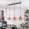 Mertola Hanglamp, Hanglamp Zwart, 3-lichts