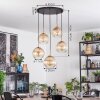 Koyoto Hanglamp, Kogellampje, Hanglamp Goud, Zwart, 5-lichts