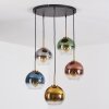 Koyoto Hanglamp, Kogellampje, Hanglamp Goud, Zwart, 5-lichts