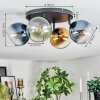 Koyoto Plafondlamp, Kogellampje Blauw, Goud, Groen, Duidelijk, 4-lichts