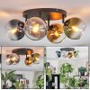 Koyoto Plafondlamp, Kogellampje Blauw, Goud, Groen, Duidelijk, Rookkleurig, 4-lichts