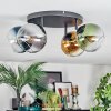 Koyoto Plafondlamp, Kogellampje Blauw, Goud, Groen, Duidelijk, Rookkleurig, 4-lichts