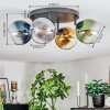 Koyoto Plafondlamp, Kogellampje Blauw, Goud, Groen, Duidelijk, Rookkleurig, 4-lichts