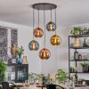 Koyoto Hanglamp, Kogellampje, Hanglamp Goud, Zwart, 5-lichts