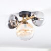 Chehalis Plafondlamp, Kogellampje Goud, Zwart, 3-lichts