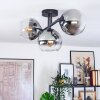 Koyoto Plafondlamp, Kogellampje Duidelijk, Rookkleurig, 3-lichts
