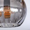 Koyoto Plafondlamp, Kogellampje Amber, Rookkleurig, 3-lichts