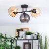 Koyoto Plafondlamp, Kogellampje Amber, Rookkleurig, 3-lichts