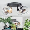Gastor Plafondlamp, Kogellampje Amber, Duidelijk, Rookkleurig, 4-lichts