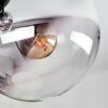 Gastor Plafondlamp, Kogellampje Chroom, Duidelijk, Rookkleurig, 4-lichts