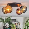 Koyoto Plafondlamp, Kogellampje Blauw, Goud, Koperkleurig, 4-lichts