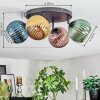 Koyoto Plafondlamp, Kogellampje Blauw, Goud, Groen, Koperkleurig, 4-lichts