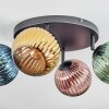 Koyoto Plafondlamp, Kogellampje Blauw, Goud, Groen, Koperkleurig, 4-lichts