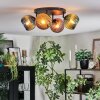 Koyoto Plafondlamp, Kogellampje Blauw, Goud, Groen, Koperkleurig, 4-lichts