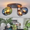 Gastor Plafondlamp, Kogellampje Blauw, Chroom, Groen, Rookkleurig, 4-lichts