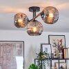 Ripoll Plafondlamp, Kogellampje Rookkleurig, 3-lichts