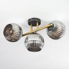 Ripoll Plafondlamp, Kogellampje Goud, Zwart, 3-lichts