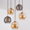 Koyoto Hanglamp, Kogellampje, Hanglamp Goud, Zwart, 5-lichts
