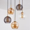 Koyoto Hanglamp, Kogellampje, Hanglamp Goud, Zwart, 5-lichts
