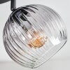 Koyoto Plafondlamp, Kogellampje Amber, Duidelijk, Rookkleurig, 4-lichts