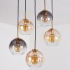 Koyoto Hanglamp, Kogellampje, Hanglamp Goud, Zwart, 5-lichts