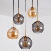 Koyoto Hanglamp, Kogellampje, Hanglamp Goud, Zwart, 5-lichts