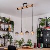 Ripoll Hanglamp, Kogellampje, Hanglamp Natuurlijke kleuren, Zwart, 4-lichts