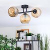 Ripoll Plafondlamp, Kogellampje Amber, 3-lichts