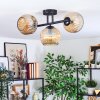 Ripoll Plafondlamp, Kogellampje Amber, 3-lichts